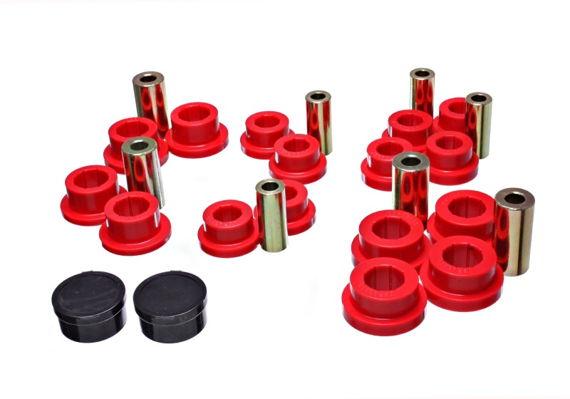 Mazda Miata Control Arm Bushing Set - Front - Energy Suspension - Performance Polyurethane - Red - 2016